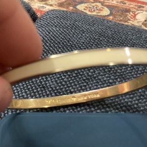 Kate Spade Thin Ivory Enamel Bangle